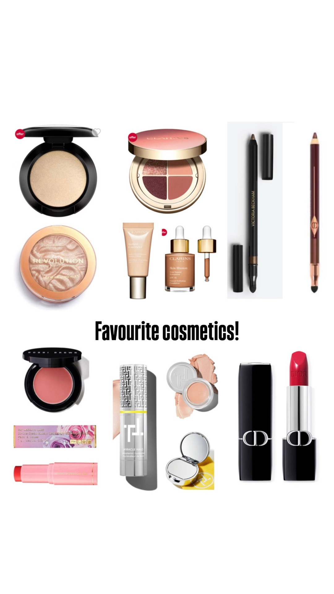 I’m talking about my favourite makeup products from TRINNY LONDON, CLARINS, MAC, REVOLUTION, PAT McGRATH, BOBBI BROWN, CHARLOTTE TILBURY, DIOR BEAUTY and CHANEL. 

#LTKbeauty #LTKwinter #LTKuk