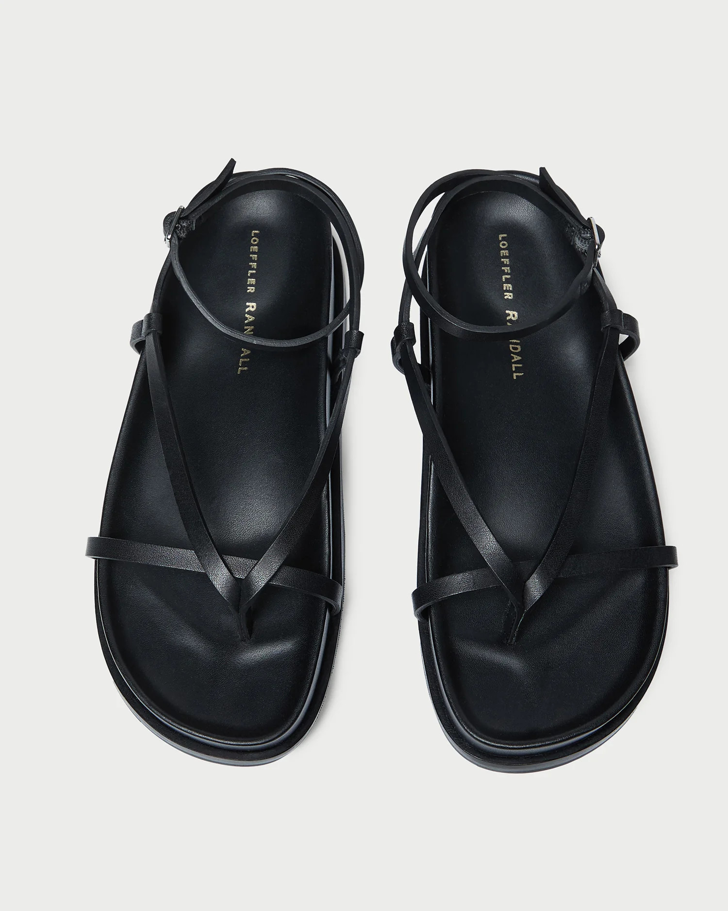 Sonny Black Leather Wrap Sandal | Loeffler Randall