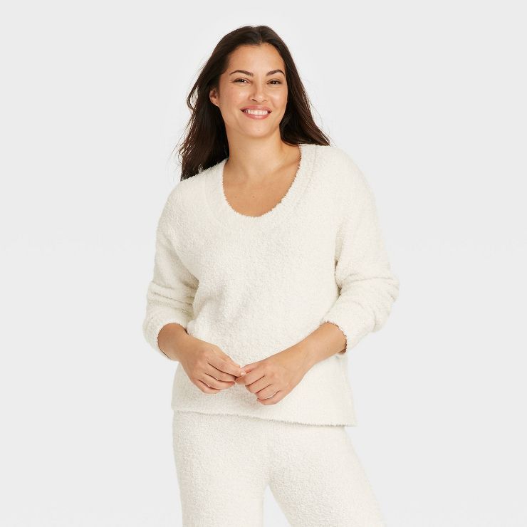 Women's Cozy Feather Yarn Top - Stars Above™ | Target