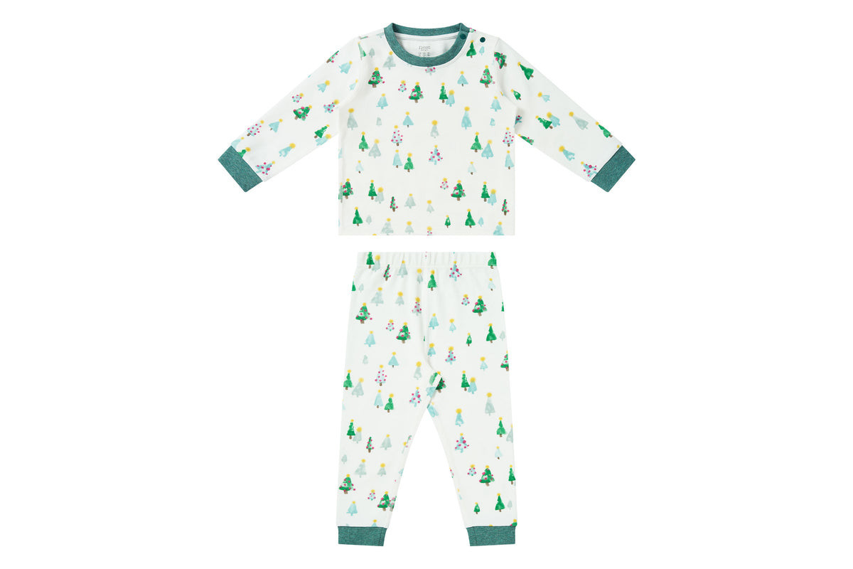 Organic Cotton Two-Piece PJ Set - Twinkle Trees | Nest Designs