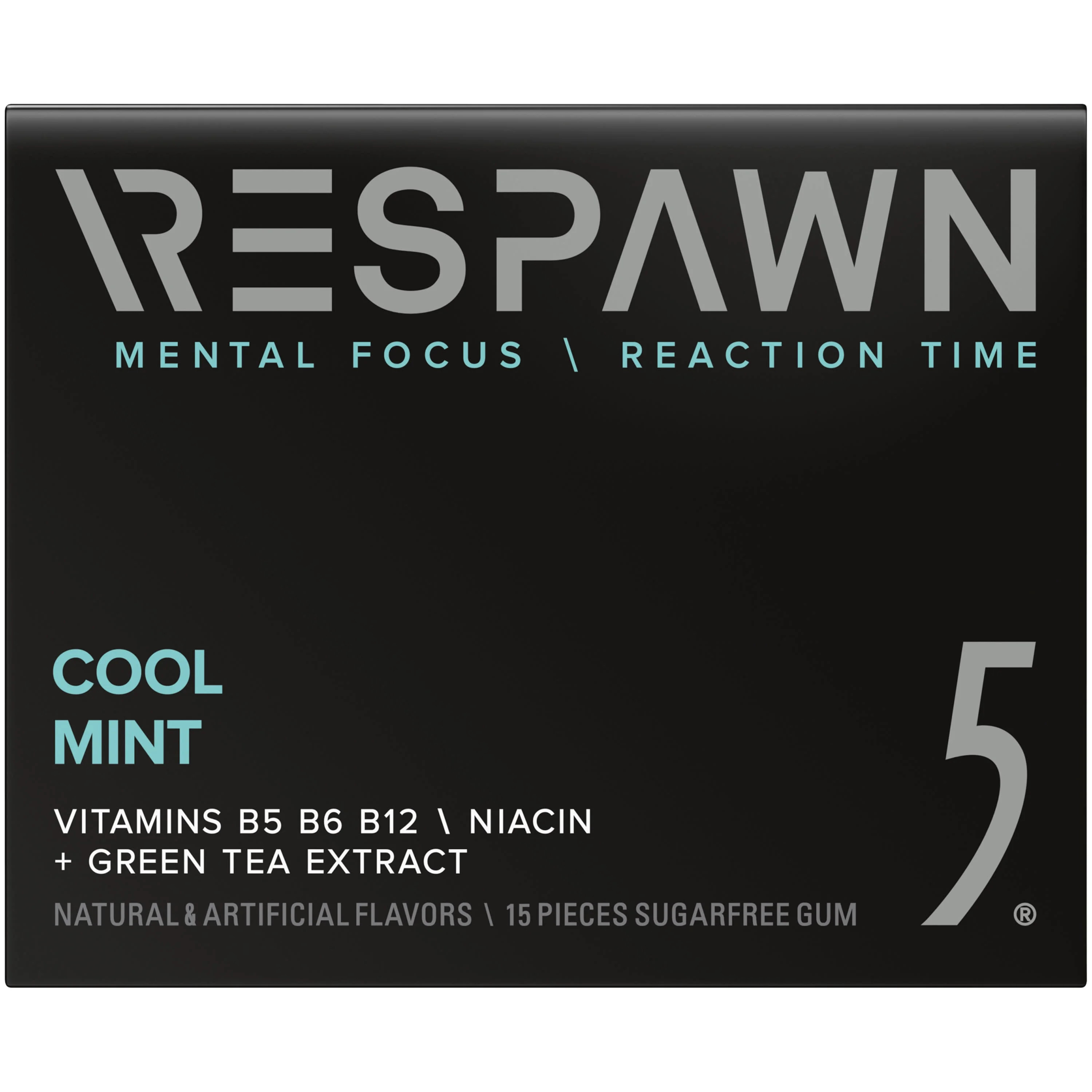 RESPAWN by 5 GUM Cool Mint Sugar Free Chewing Gum, 15 Sticks | Walmart (US)