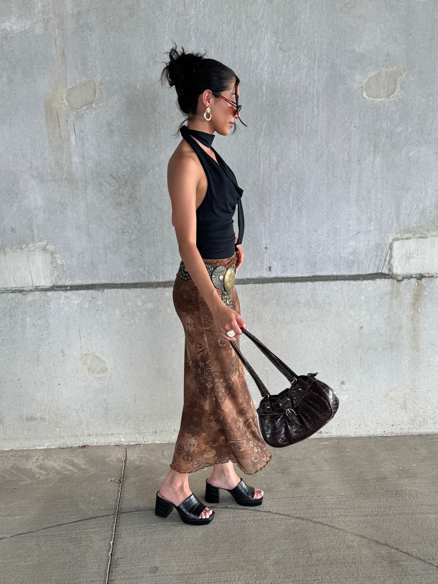 Summer Style + Halter Tops + Abercrombie & Fitch + Steve Madden + Y2K + Maxi Skirts + Brown + Chunky Sandals 

#LTKPetite #LTKShoeCrush #LTKFindsUnder50