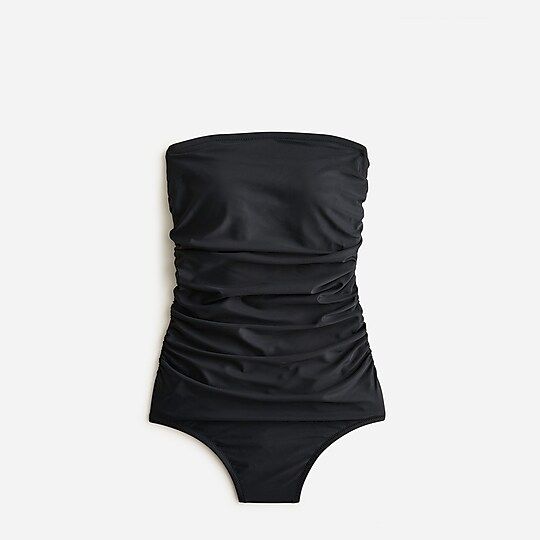 Ruched bandeau one-piece | J.Crew US