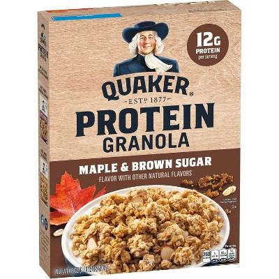 Quaker Protein Maple Brown Sugar Granola - 18oz | Target