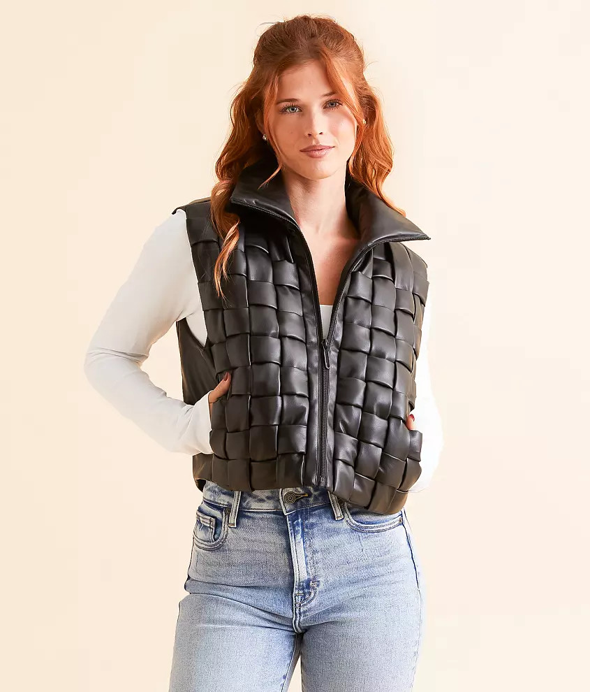 Weaved Puffer Vest | Buckle