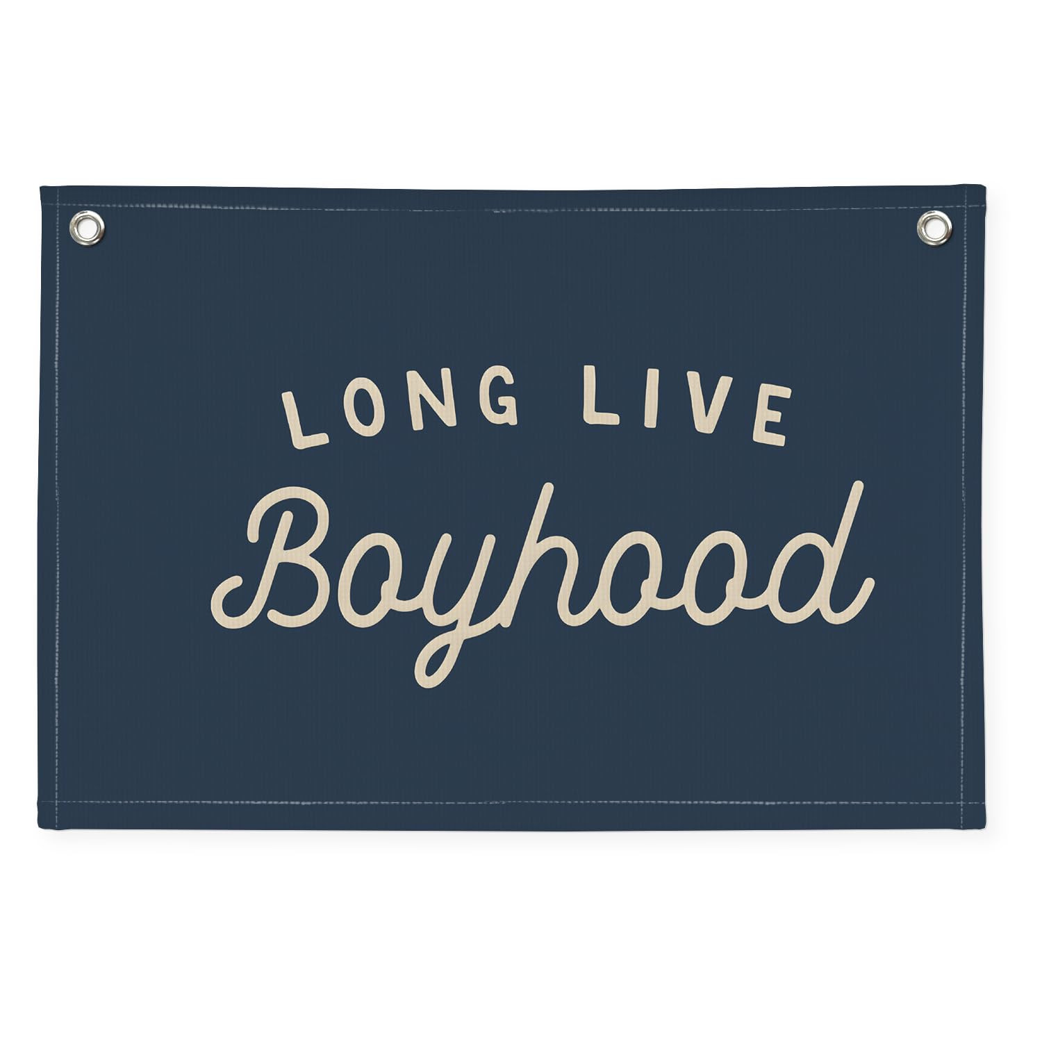 Navy Blue Decor Long Live Boyhood Banner Boy Room Decor, Banner Flag Nursery Playroom Wall Decor for Boys Bedroom Living Room Dorm Toddler Decorations Teen Boy Kid Banner Wall Hanging Linen Flag 30x20 | Amazon (US)
