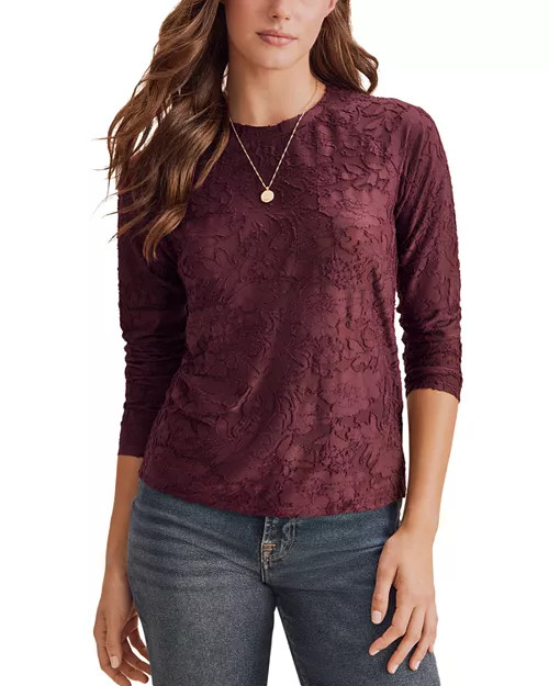 Cecelia Floral Long Sleeve Tee | Bloomingdale's (US)