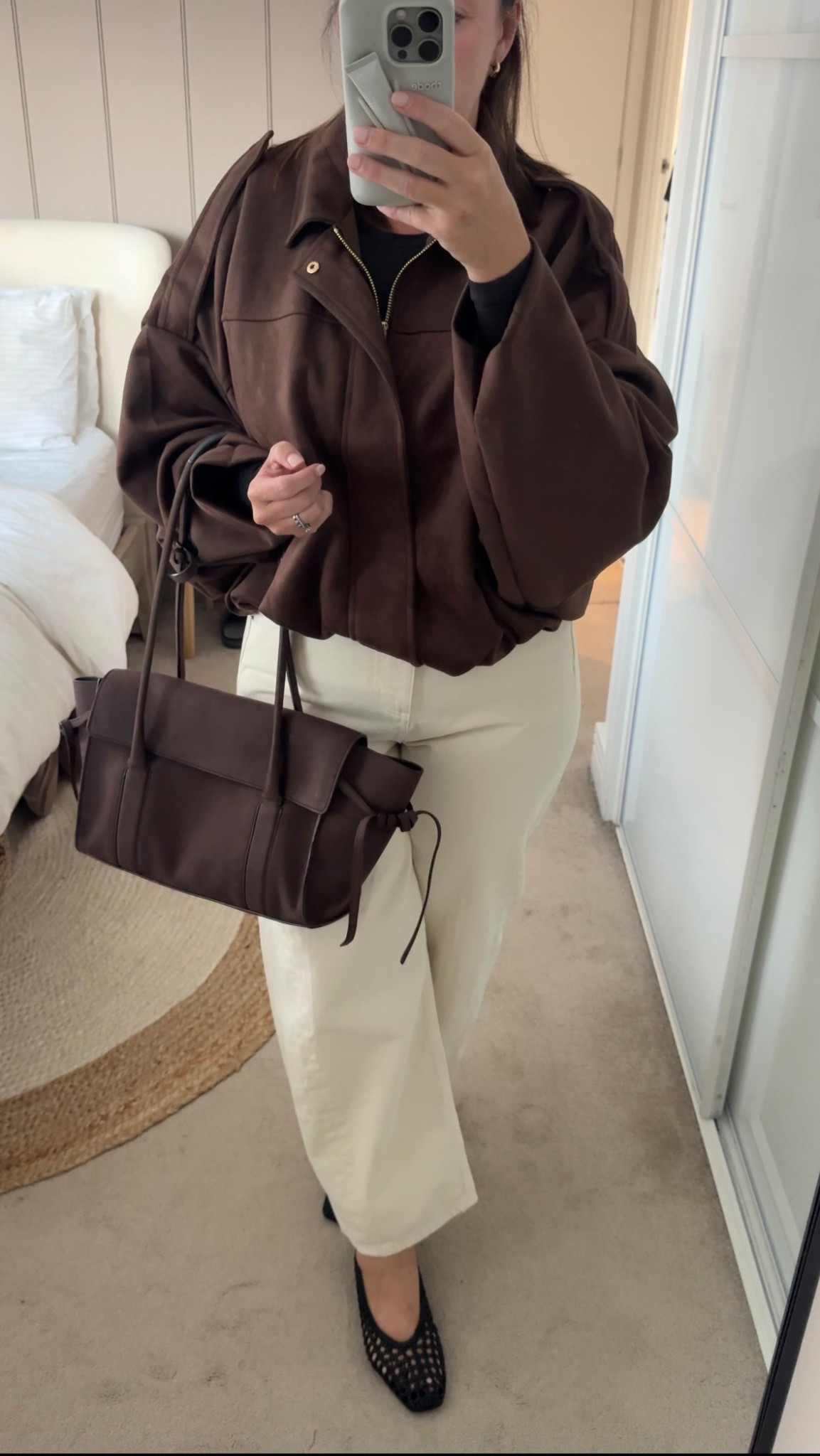 Amazon dupe of the viral Zara suede effect bomber jacket. I’m wearing a medium in coffee brown. 

#LTKautumn #LTKmidsize #LTKuk