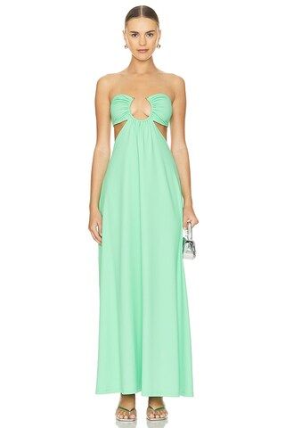 Susana Monaco Cut Out Maxi Dress in Lovebird from Revolve.com | Revolve Clothing (Global)