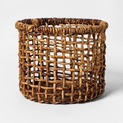 Banana Bark Round Open Weave Basket Natural - Opalhouse&#8482; | Target