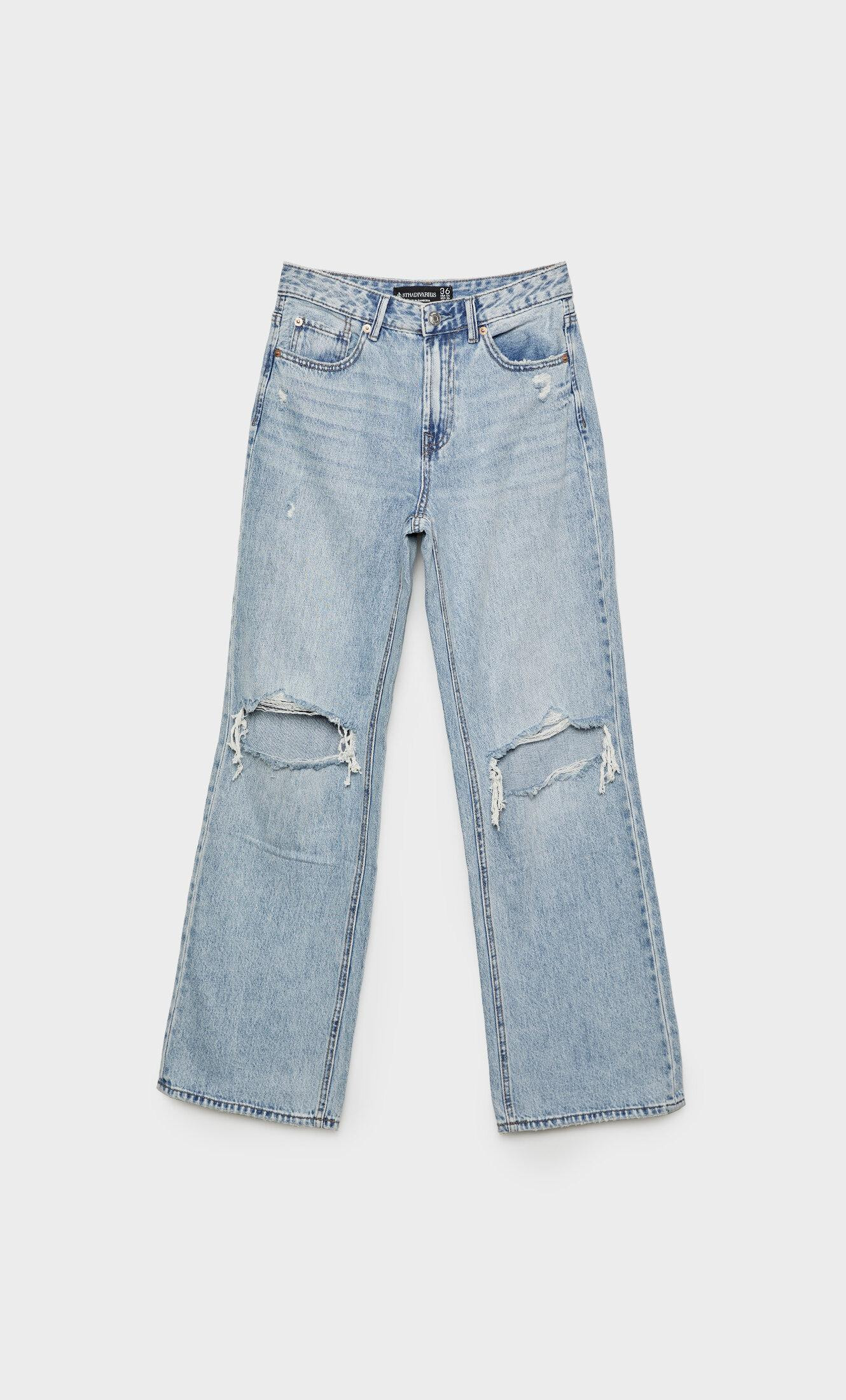Jean D92 regular wide - DENIM HUB femme | Stradivarius France | Stradivarius (FR)