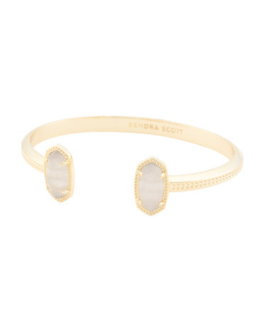 Gold Slate Cat's Eye Stone Cuff Bracelet | TJ Maxx
