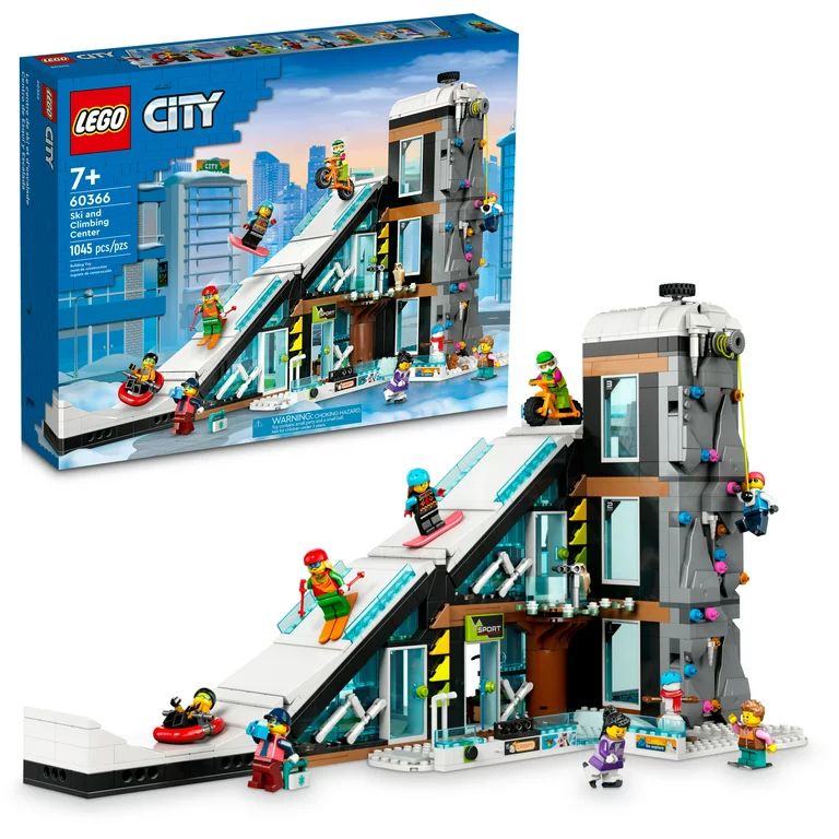 LEGO City Ski and Climbing Center 60366 Building Toy Set, 3-Level Building with a Ski Slope, 8 Mi... | Walmart (US)
