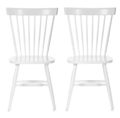 Safavieh Parker Spindle Side Chairs in White (Set of 2) | Bed Bath & Beyond