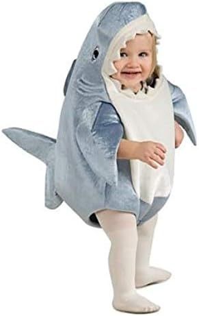 Rubie's Costume Co Unisex-Child Deluxe Shark Romper Costume, Gray, Toddler | Amazon (US)