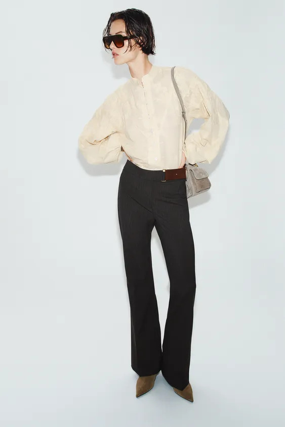 BUCKLE FLARE TROUSERS | Zara NL