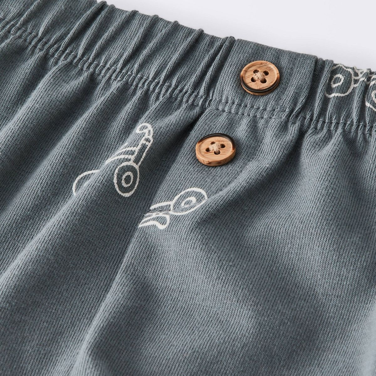 Baby Boys' 2pc Bike Graphic Raglan T-Shirt and Shorts Set - Cloud Island™ Charcoal Gray 18M | Target