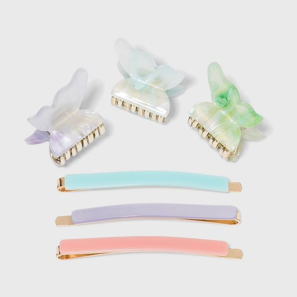 Butterfly Claws and Bobbie Pin Set 6pc - Wild Fable™ | Target
