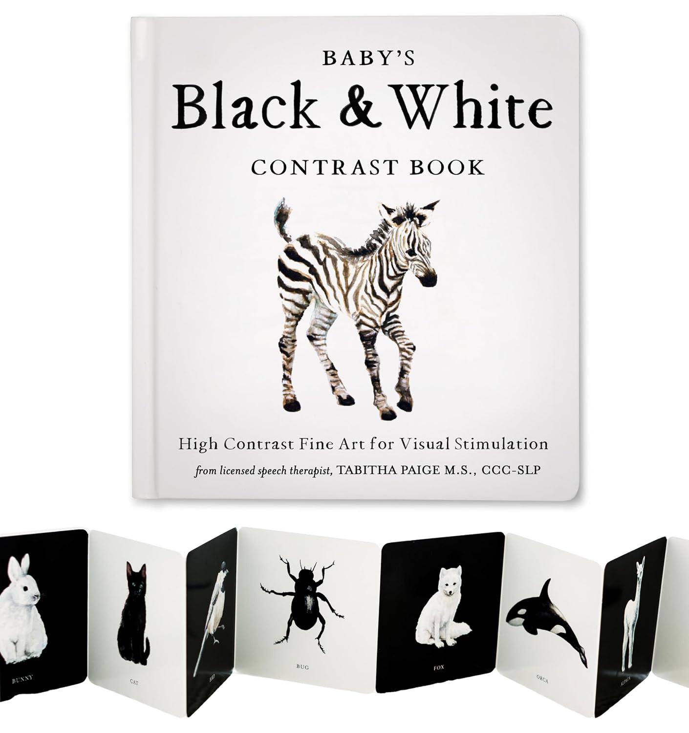 Baby's Black and White Contrast Book: High-Contrast Art for Visual Stimulation at Tummy Time | Amazon (US)