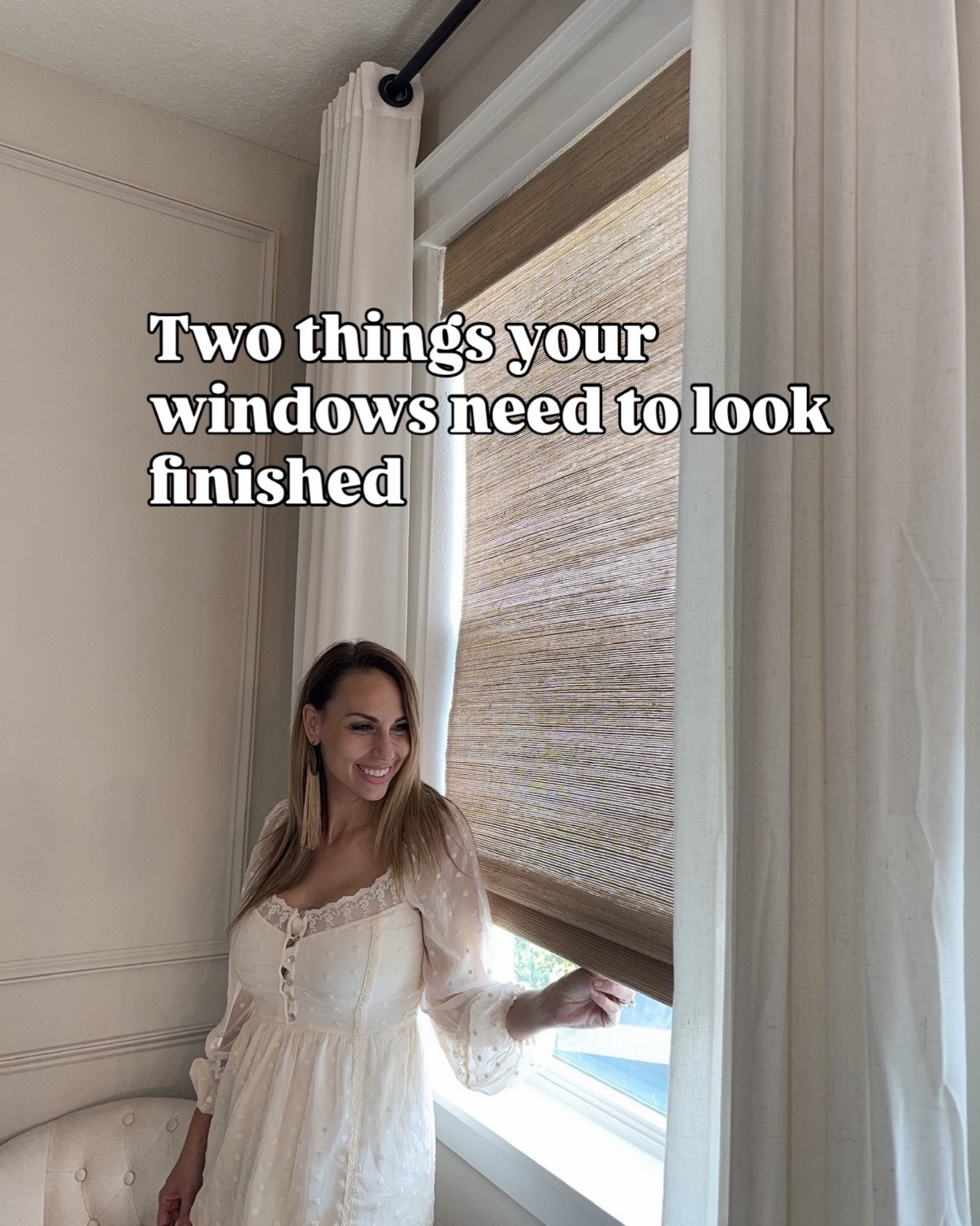 Two simple upgrades that instantly make builder-grade windows look custom ✨

• Add craftsman trim or a simple apron + stool  
• Add shades, curtains, and curtain rods

It completely changes the look of a room and makes the space feel finished 🤍

Everything linked here 👇

#LTKHome