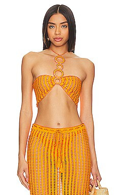 My Beachy Side X Revolve Crochet Bralette in Orange from Revolve.com | Revolve Clothing (Global)