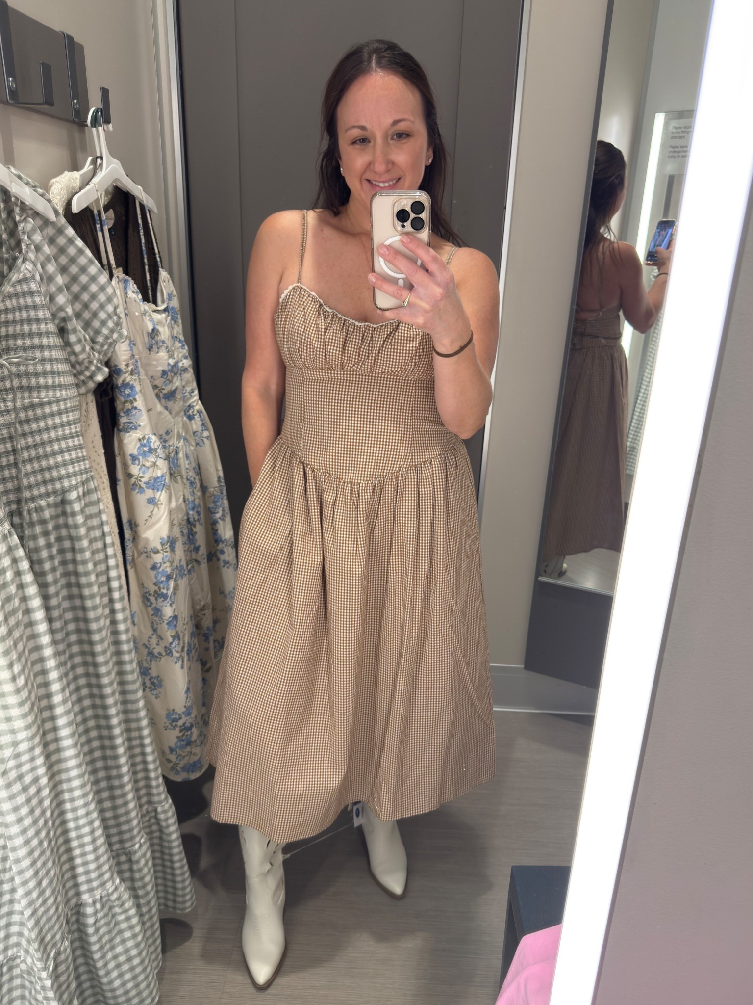 Loving this gingham for spring 🤎
Cute, comfortable and so flattering.


#LTKOver40 #LTKootd #LTKSeasonal