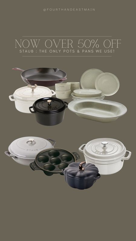 my one and only favorite pots and pans are now over 50% off and free shipping. i’ve never seen prices this low

pots and pans 
kitchen finds

#LTKhome