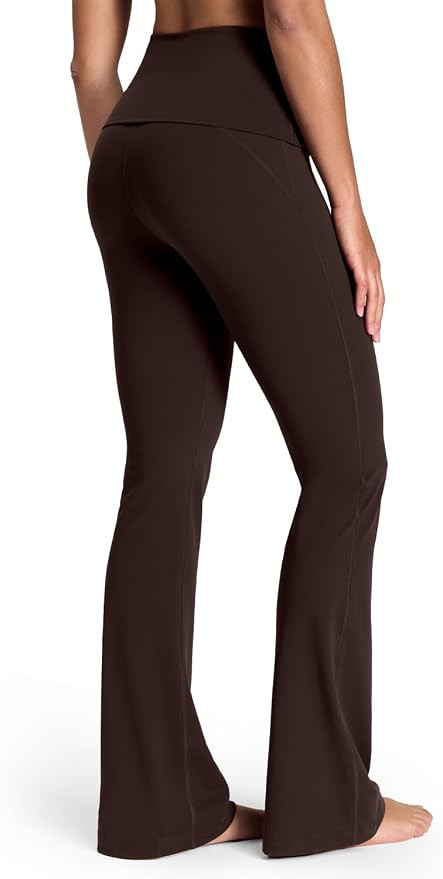 HeyNuts Mellow Fold Over Flare Leggings 29"/30.5"/32.5"/34.5" | Amazon (US)