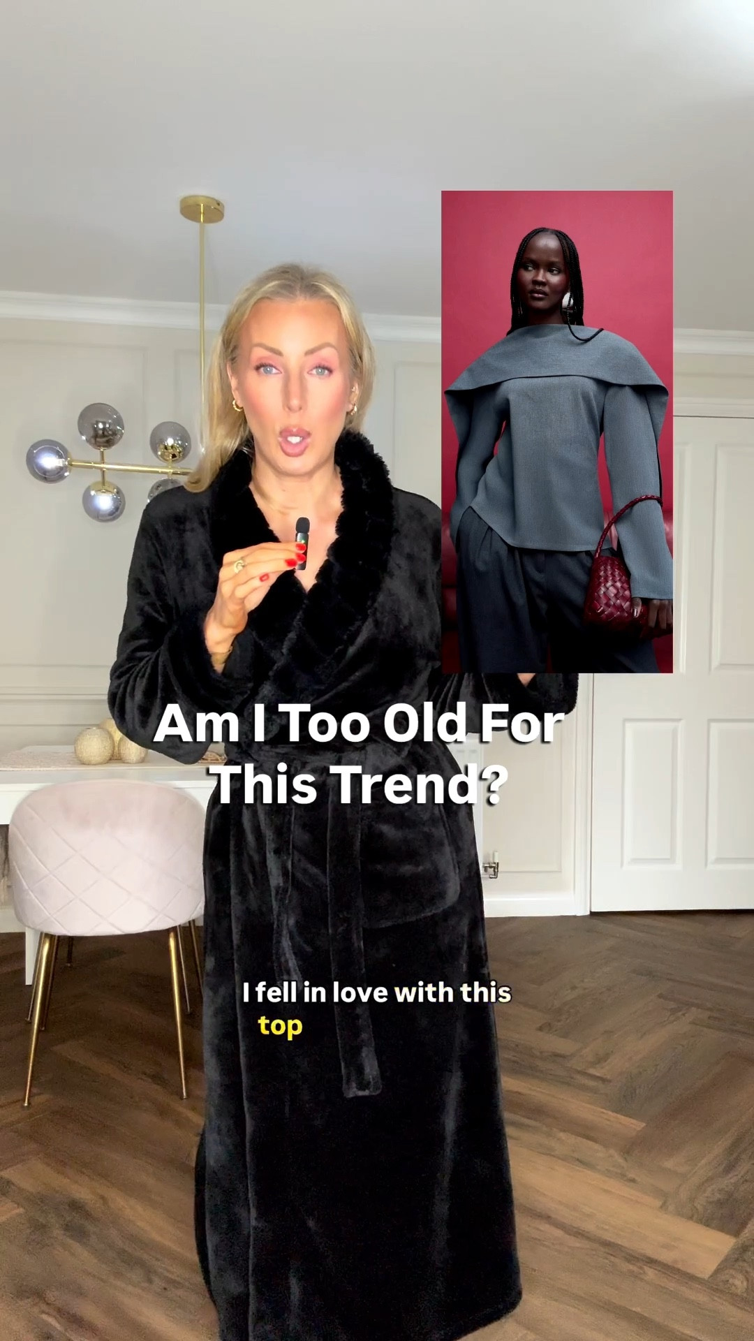 I wear size 12 top and size small trousers 

#LTKwinter #LTKFashionMonth #LTKmidsize