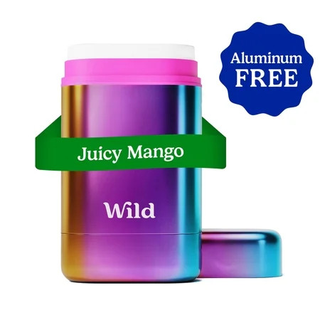 Wild Refillable Deodorant Starter Pack – Aluminum Free. Chrome Case + Juicy Mango Refill, for W... | Walmart (US)