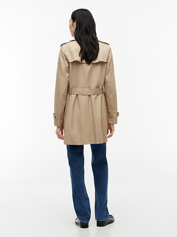 Single Breasted Trench Coat | Beige | Tommy Hilfiger | Tommy Hilfiger UK