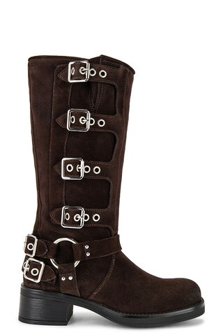 Steve Madden Brocks Boot in Chocolate Suede from Revolve.com | Revolve Clothing (Global)