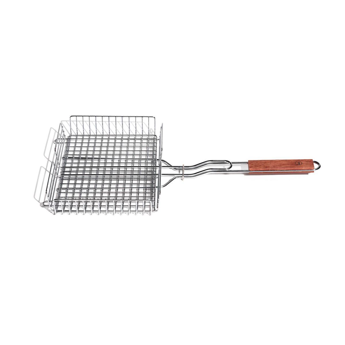 25" Chrome Grill Basket with Rosewood Handle - Outset | Target