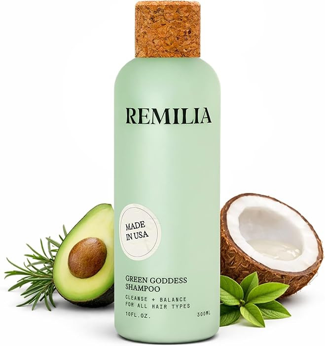 Remilia Green Goddess Shampoo with Rosemary Oil, Panthenol B5, Green Tea & Botanical Extracts - V... | Amazon (US)