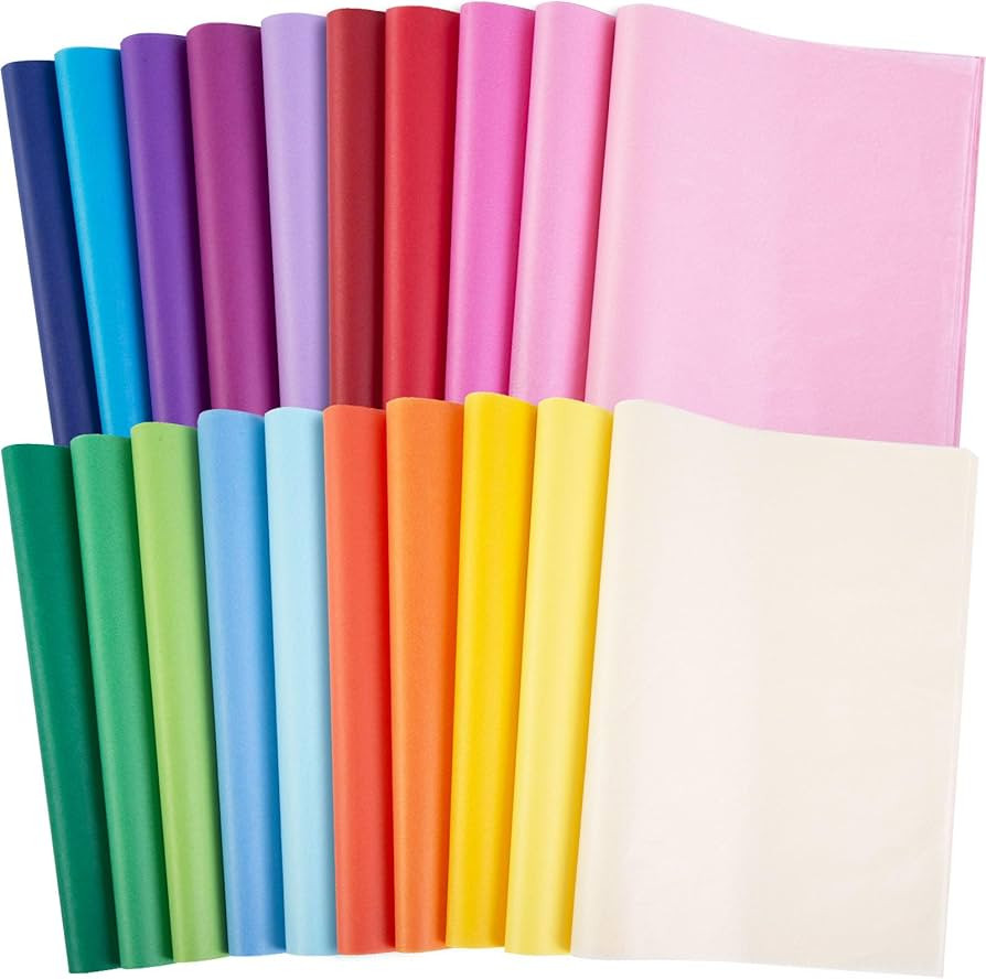 Shindel 330 Sheets Tissue Paper Bulk, 14x10 Inch Colored Wrapping Tissue Paper for Gift Bags DIY ... | Amazon (US)