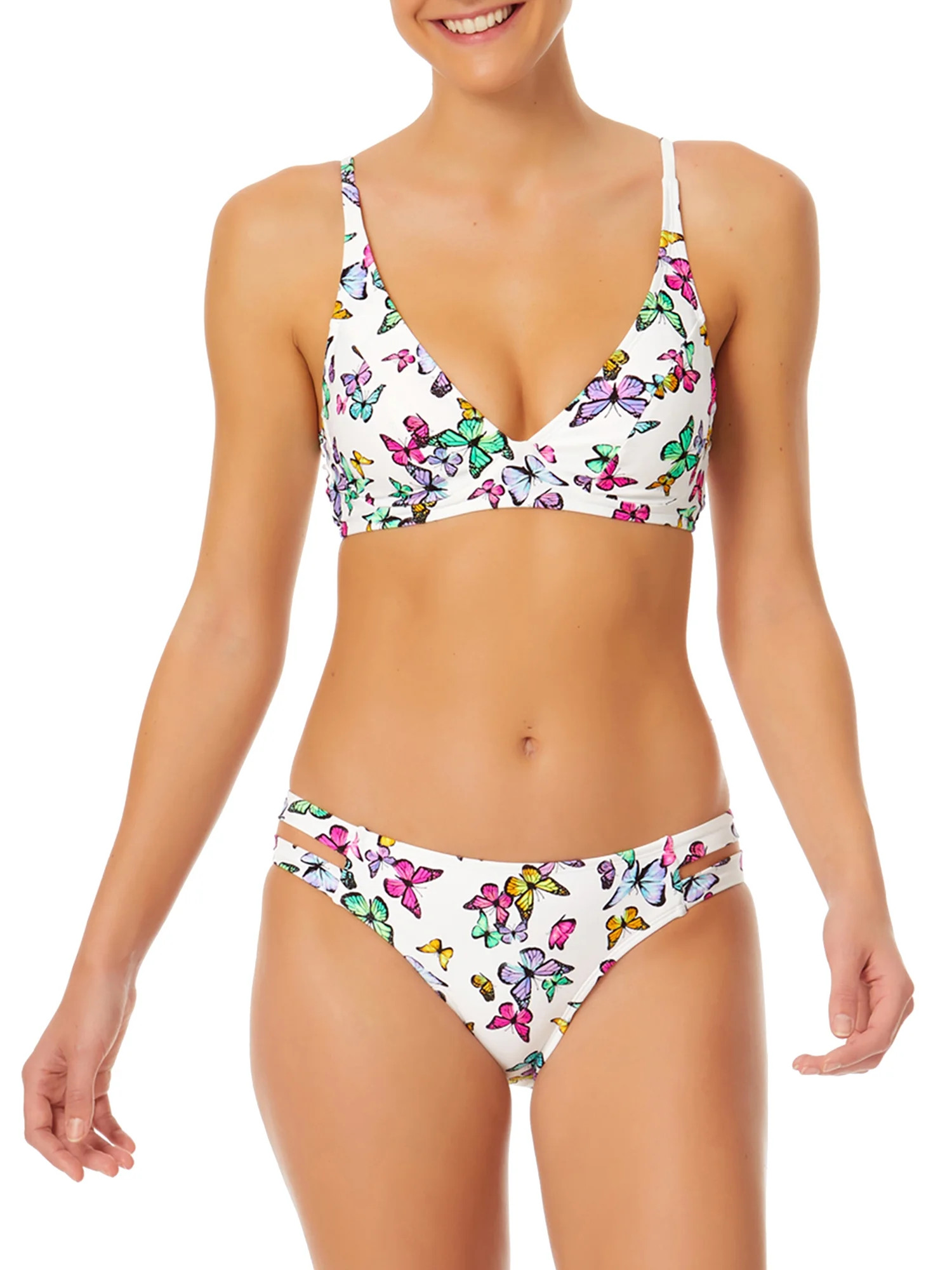 No Boundaries Tricot Print Top - Walmart.com | Walmart (US)