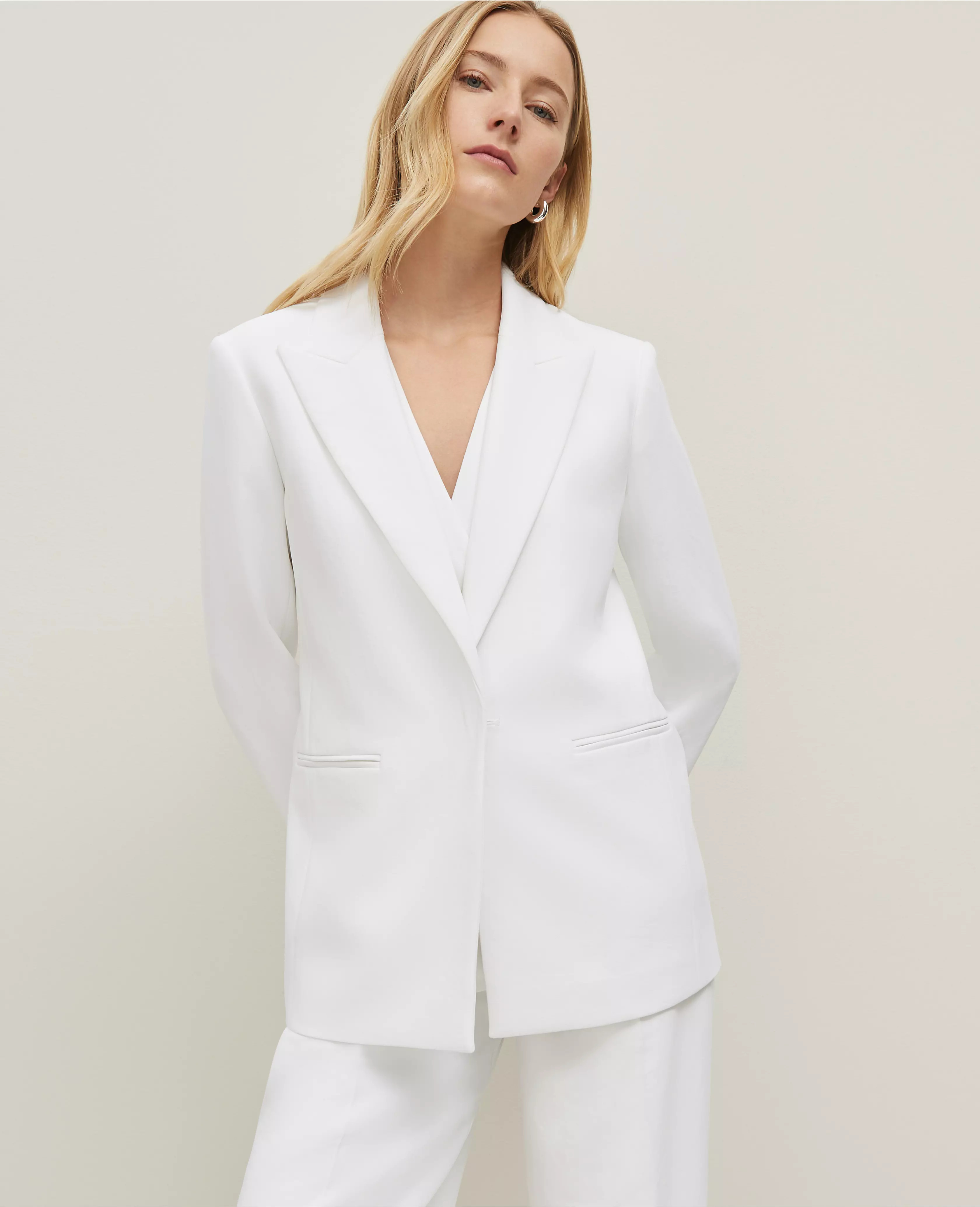 Crinkle Belted Blazer | Ann Taylor