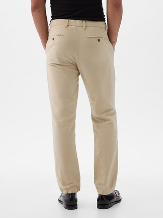 Linen-Cotton Trousers in Slim Fit | Gap (US)