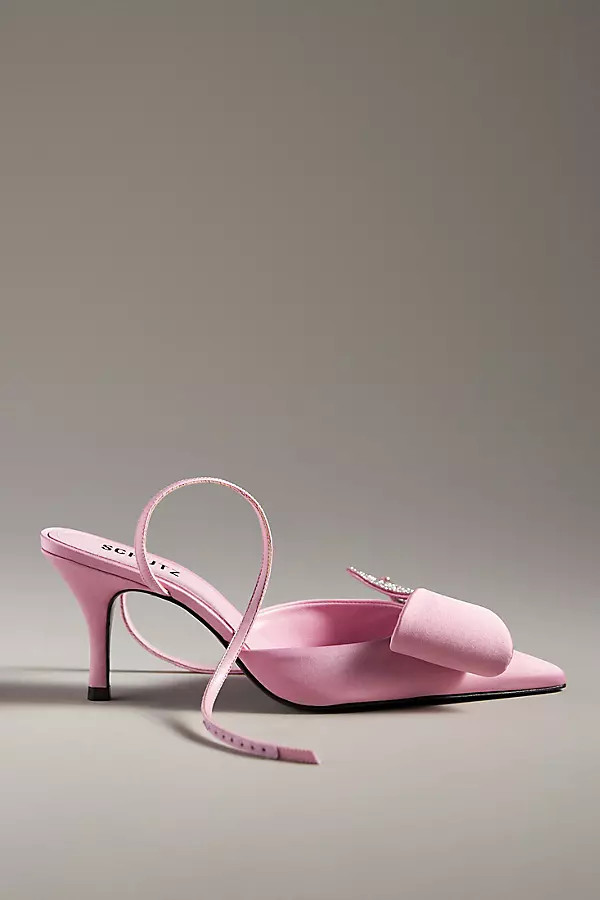 Schutz Kirsten Satin Bow Heels | Anthropologie (US)