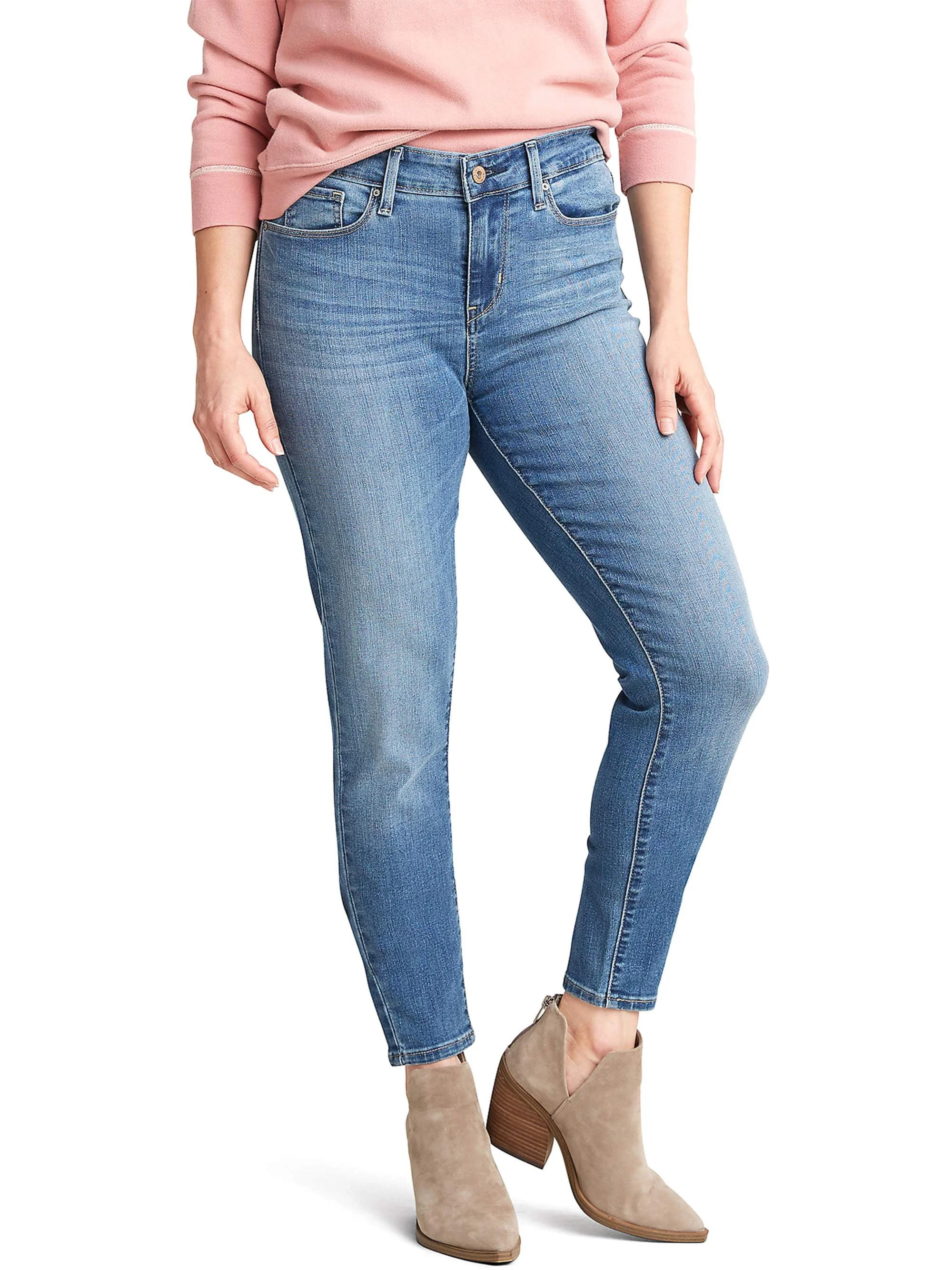 Signature by Levi Strauss & Co. Women's Modern Mid-Rise Skinny Jeans | Walmart (US)