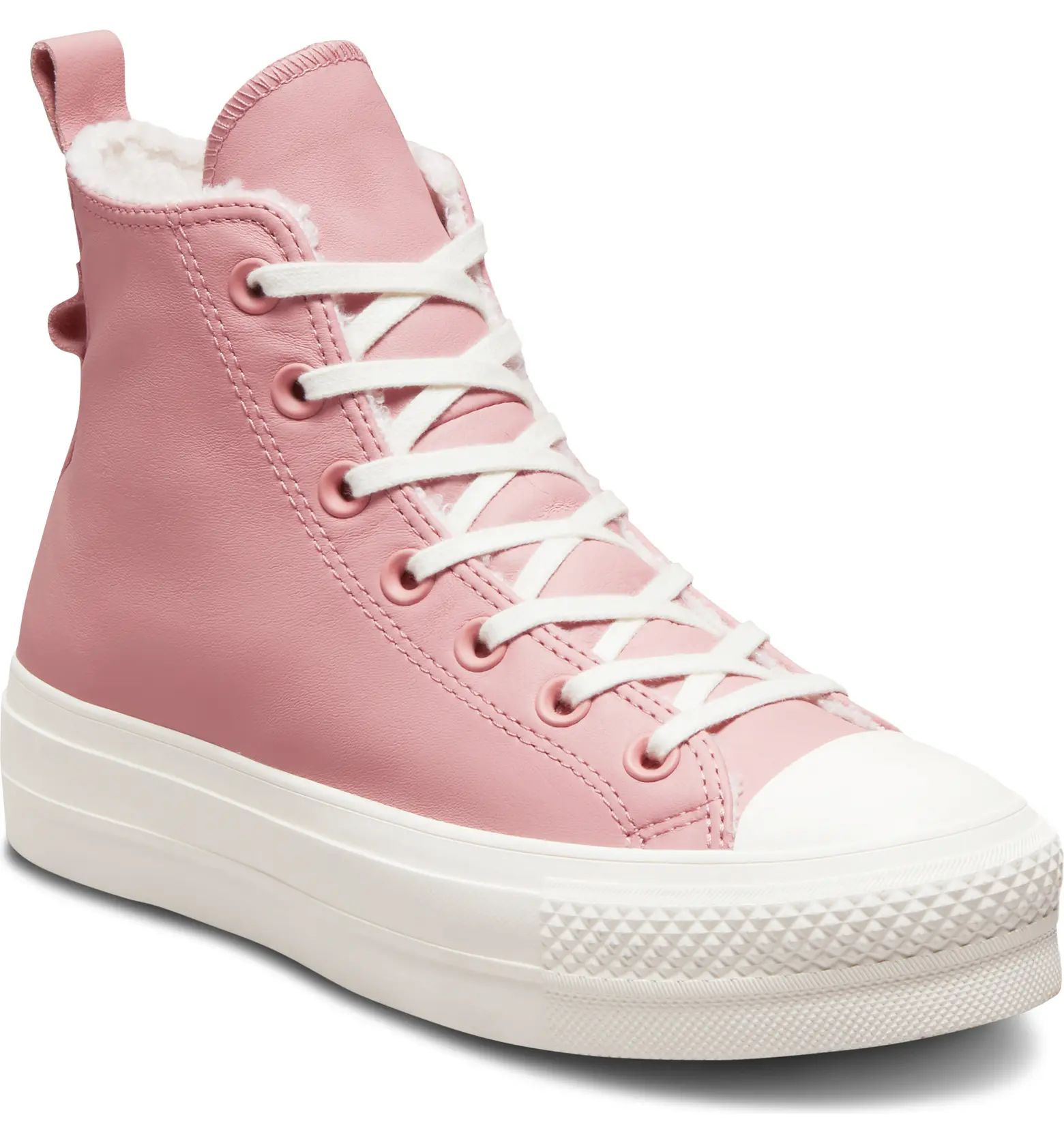 Converse Chuck Taylor® All Star® Lift Hi Faux Shearling Sneaker | Nordstrom | Nordstrom