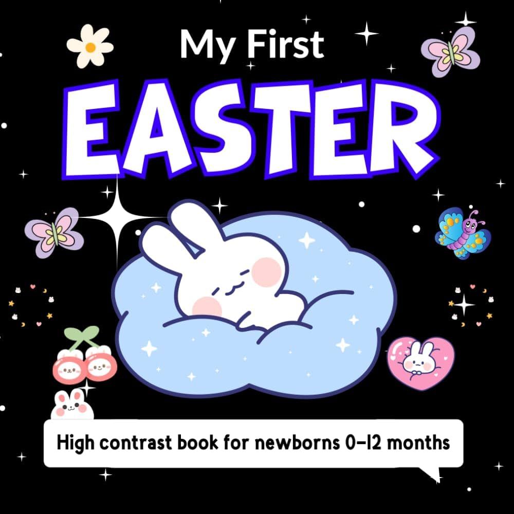 My First Easter High Contrast Baby Book - 0-12 Months: Easter eggs and bunnies | 50+ Adorable Bla... | Amazon (US)