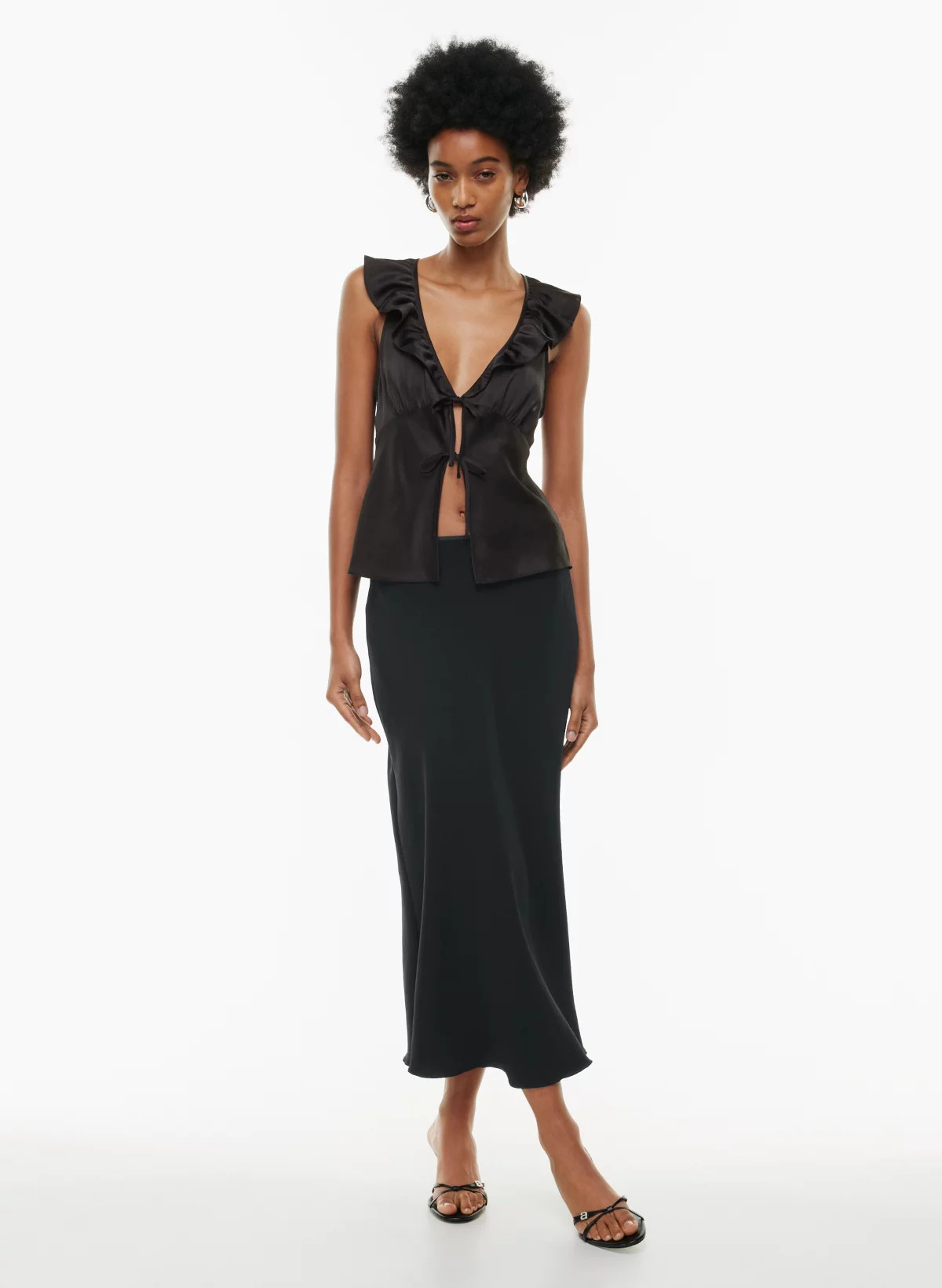 TONKA SATIN BLOUSE | Aritzia