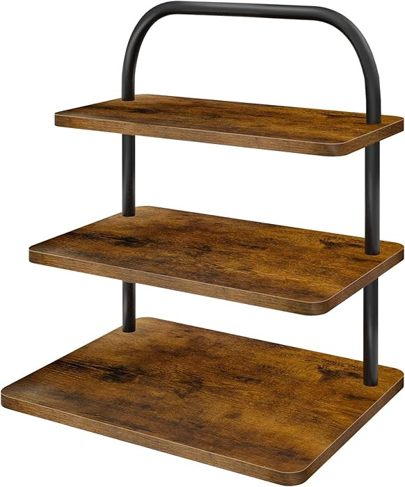 OugeWood Cupcake Stand, 3 Tier Large Cupcake Stand for 50 Cupcakes Rustic Cupcake Display Stand S... | Amazon (US)