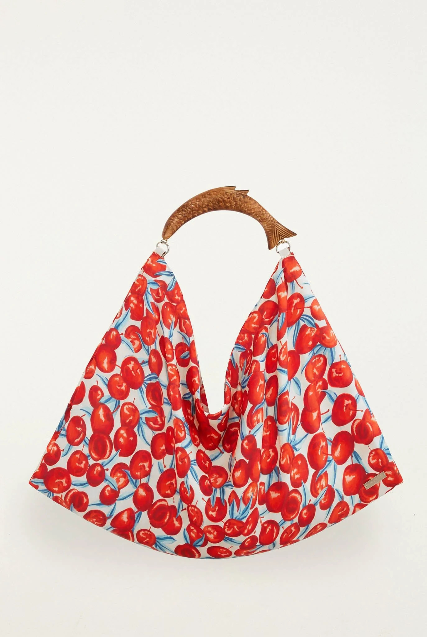 Red Cherry Satin Medium Scarf Bag | FARM Rio | FarmRio (US)