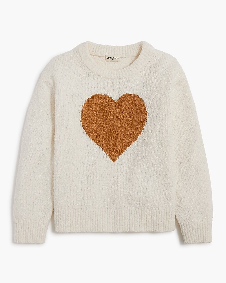 Girls' heart pullover sweater | J.Crew Factory