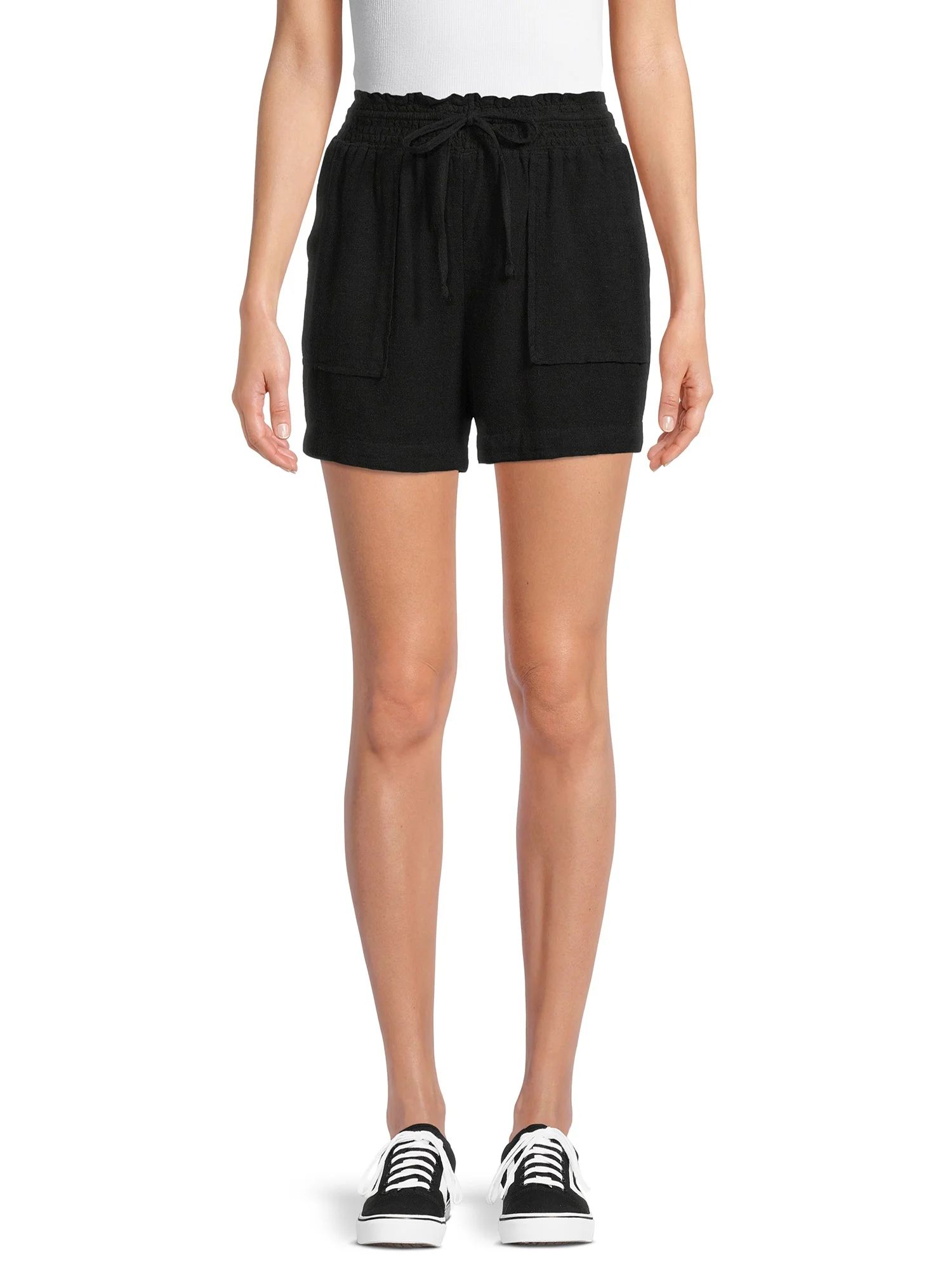 Time and Tru Women's Linen Shorts | Walmart (US)