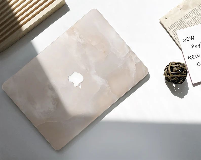 Beige Marble Jade MacBook Shell Case Cover For New MacBook M1 Pro 14 M1 Air 13 A2337 Macbook Pro ... | Etsy (US)