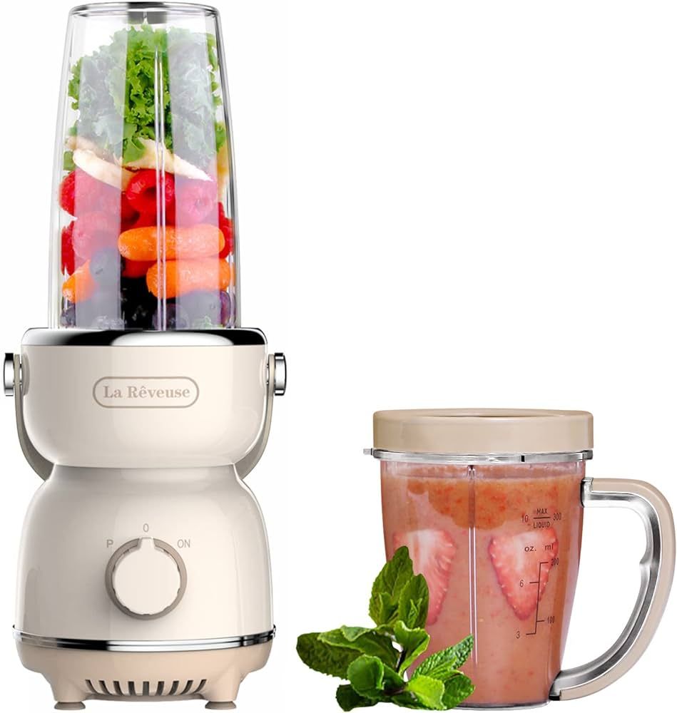 La Reveuse Personal Size Blender 300 Watts for Shakes Smoothies Seasonings Sauces with 17 oz Cup ... | Amazon (US)