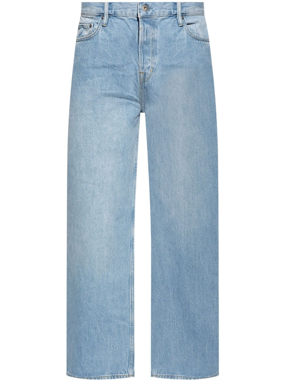 AllSaints Lenny wide-leg jeans - Blue | Farfetch Global